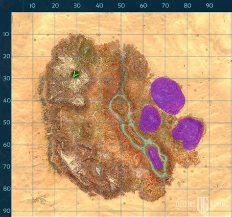 ark survival ascended scorched earth creature map.